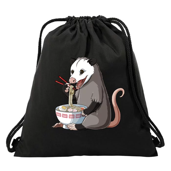 Funny Japanese Kawaii Ra Opossum Drawstring Bag