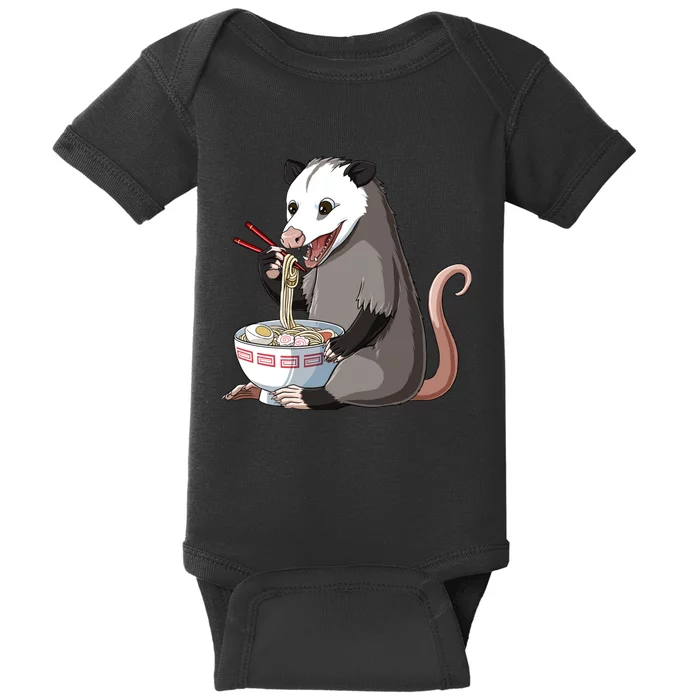 Funny Japanese Kawaii Ra Opossum Baby Bodysuit