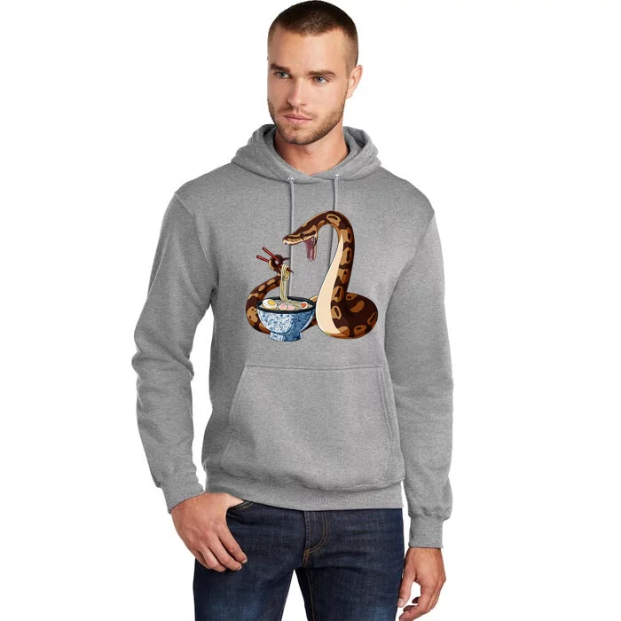 Funny Japanese Kawaii Ramen Snake Cute Ball Python Tall Hoodie