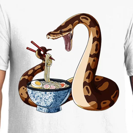 Funny Japanese Kawaii Ramen Snake Cute Ball Python Pajama Set