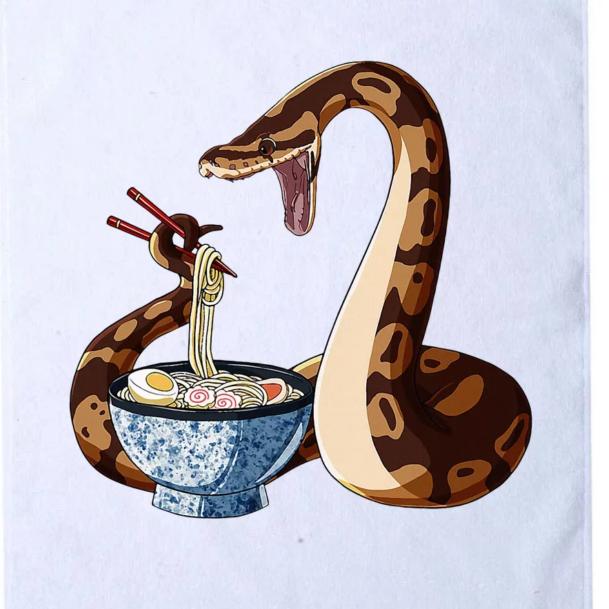 Funny Japanese Kawaii Ramen Snake Cute Ball Python Platinum Collection Golf Towel