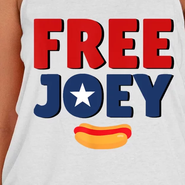 Free Joey Let Joey Eat Women's Knotted Racerback Tank