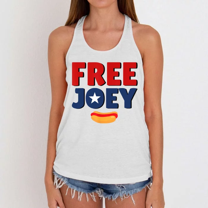 Free Joey Let Joey Eat Women's Knotted Racerback Tank