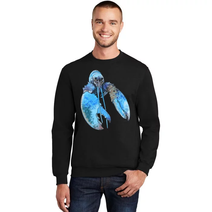 Funny Jumpscare Lobster Meme Blue Crustacean Sweatshirt