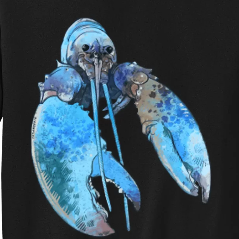 Funny Jumpscare Lobster Meme Blue Crustacean Sweatshirt