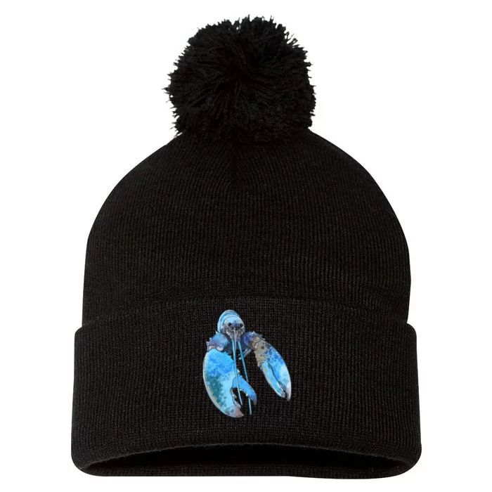 Funny Jumpscare Lobster Meme Blue Crustacean Pom Pom 12in Knit Beanie