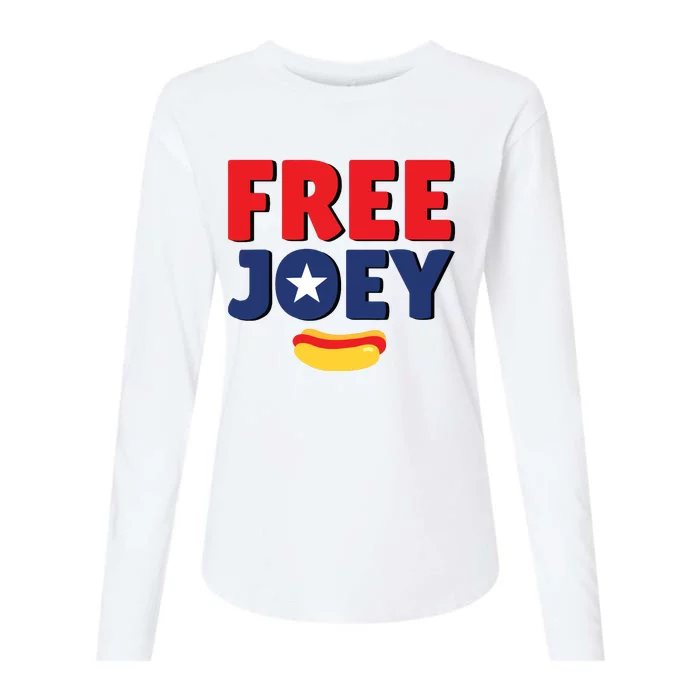 Free Joey Let Joey Eat Womens Cotton Relaxed Long Sleeve T-Shirt