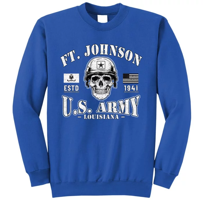 Fort Johnson Louisiana La Ft Polk Tigerland Military Base Tall Sweatshirt