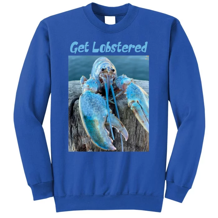 Funny Jumpscare Lobster Meme Blue Crustacean Sweatshirt