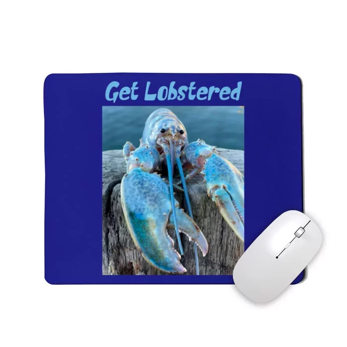 Funny Jumpscare Lobster Meme Blue Crustacean Mousepad