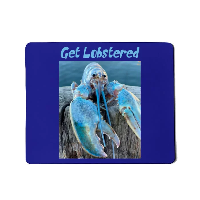 Funny Jumpscare Lobster Meme Blue Crustacean Mousepad