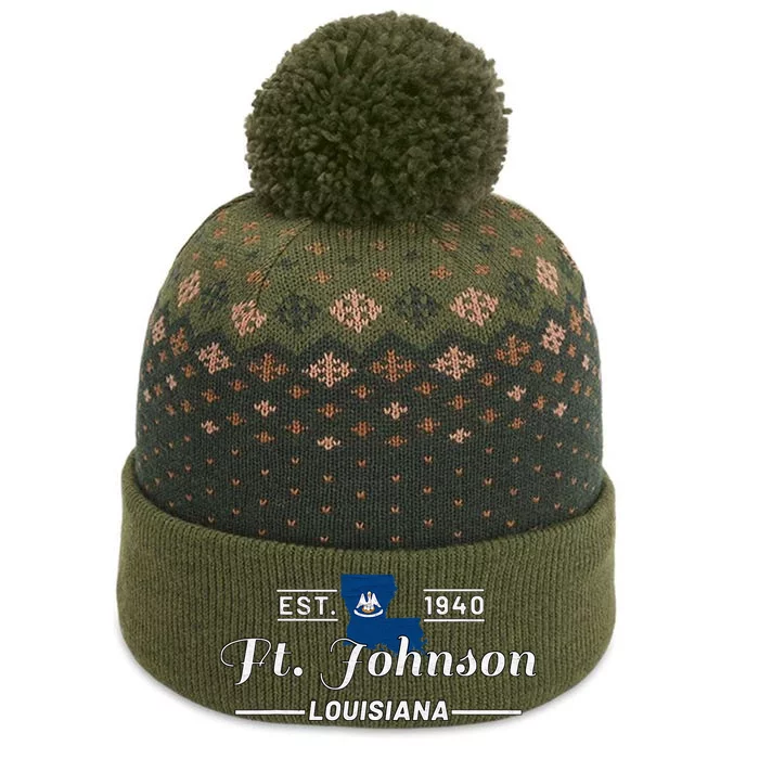 Fort Johnson Louisiana La Vintage Home Of Heroes Jrtc Gift The Baniff Cuffed Pom Beanie