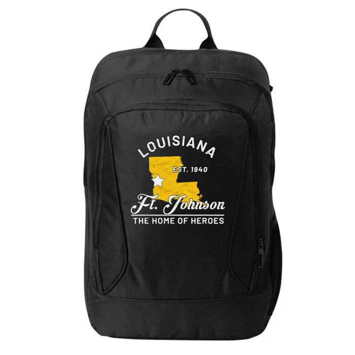 Fort Johnson Louisiana La Vintage Home Of Heroes Jrtc Gift City Backpack