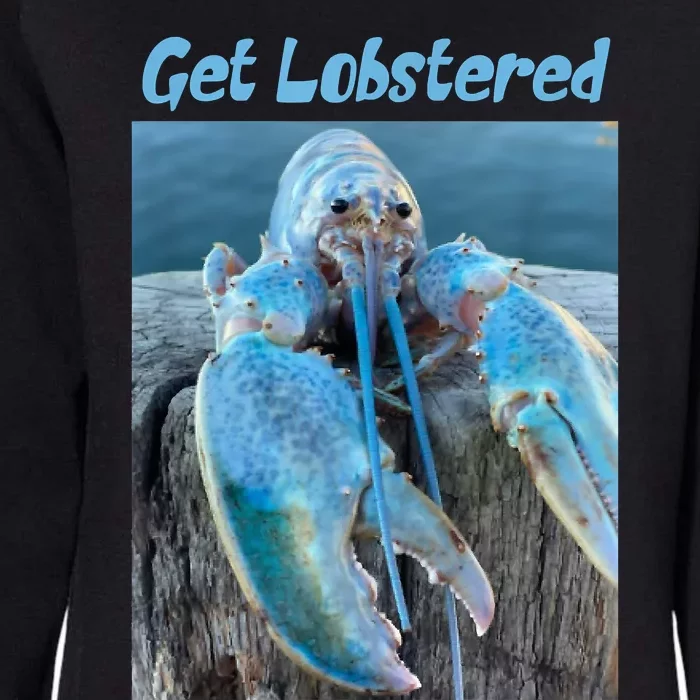 Funny Jumpscare Lobster Meme Blue Crustacean Womens California Wash Sweatshirt