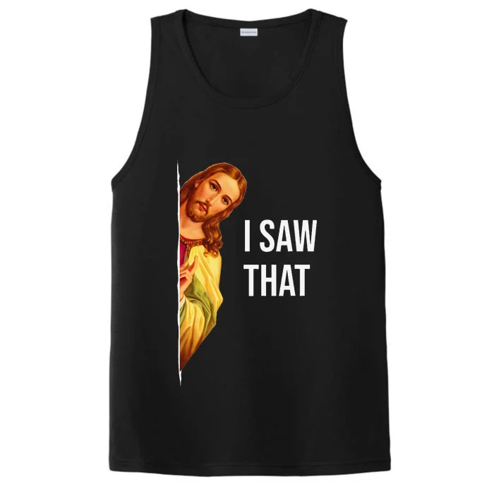 Funny Jesus Meme Quote Fit Performance Tank