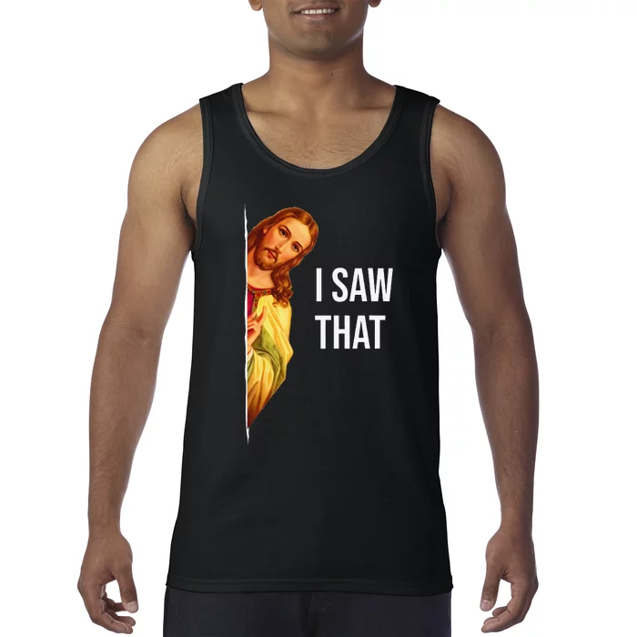 Funny Jesus Meme Quote Fit Tank Top