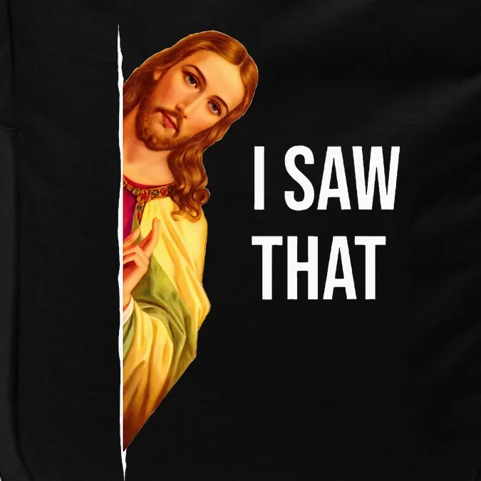 Funny Jesus Meme Quote Impact Tech Backpack