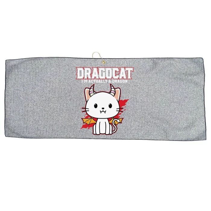 Funny Japanese Monster Dragon Cat Gift Design Large Microfiber Waffle Golf Towel