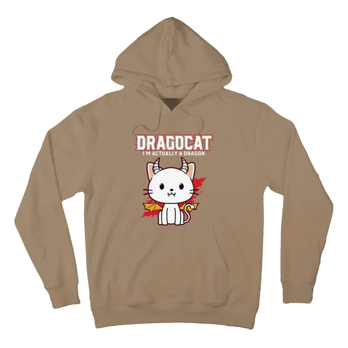 Funny Japanese Monster Dragon Cat Gift Design Hoodie