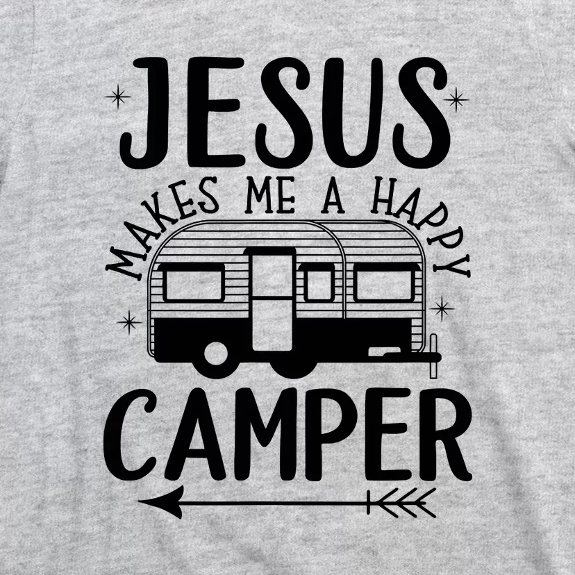 Funny Jesus Makes Me A Happy Camper T-Shirt