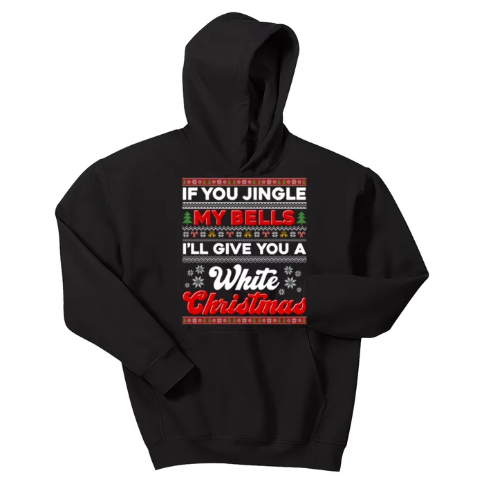 Funny Jingle My Bells Give You White Ugly Christmas Kids Hoodie