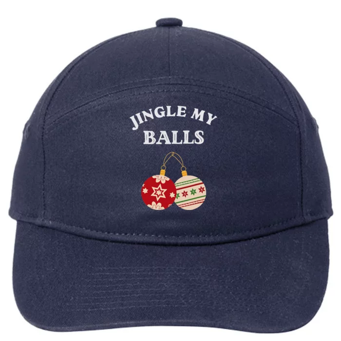 Funny Jingle My Balls Shake My Presents Fun Couples Christmas 7-Panel Snapback Hat