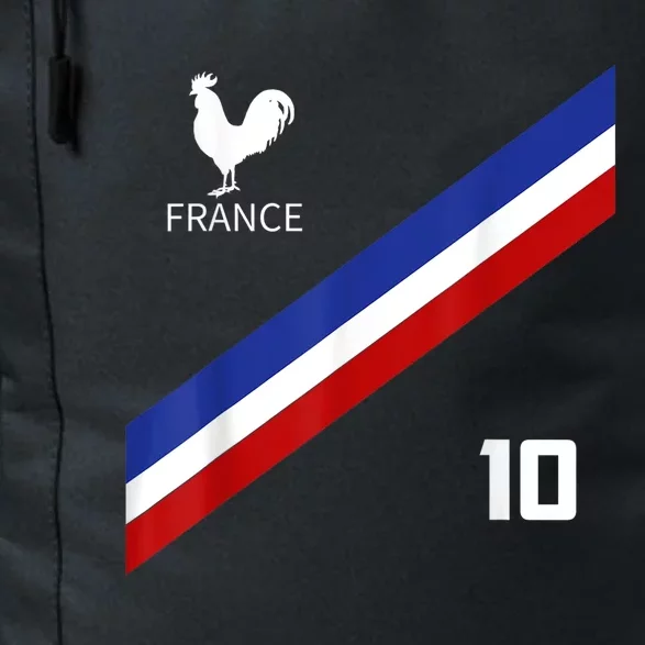 France Jersey Number Ten Soccer French Futbol Club Daily Commute Backpack