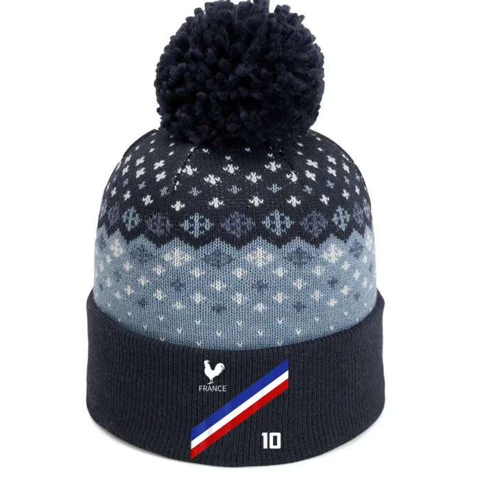 France Jersey Number Ten Soccer French Futbol Club The Baniff Cuffed Pom Beanie