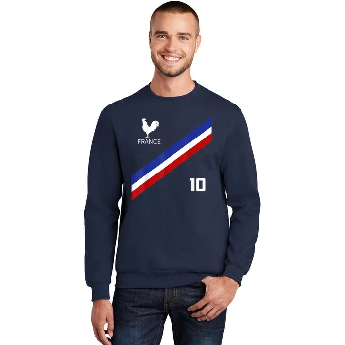 France Jersey Number Ten Soccer French Futbol Club Sweatshirt