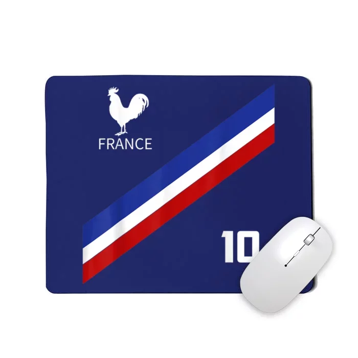 France Jersey Number Ten Soccer French Futbol Club Mousepad