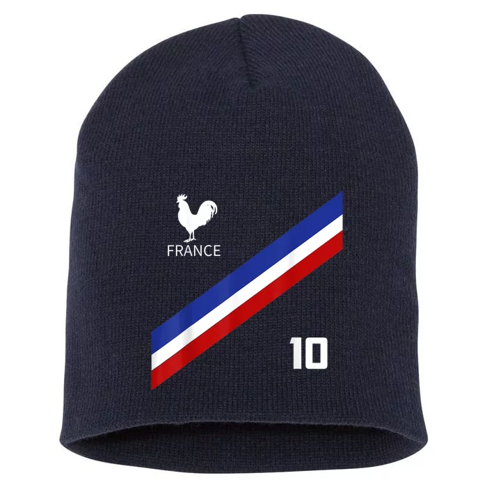 France Jersey Number Ten Soccer French Futbol Club Short Acrylic Beanie