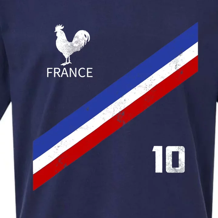 France Jersey Number Ten Soccer French Flag Futebol Fans Sueded Cloud Jersey T-Shirt