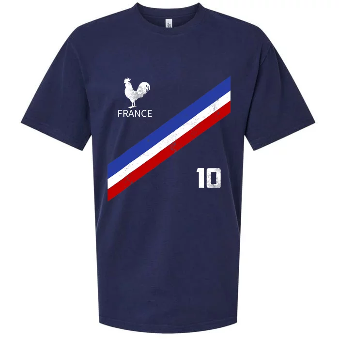 France Jersey Number Ten Soccer French Flag Futebol Fans Sueded Cloud Jersey T-Shirt