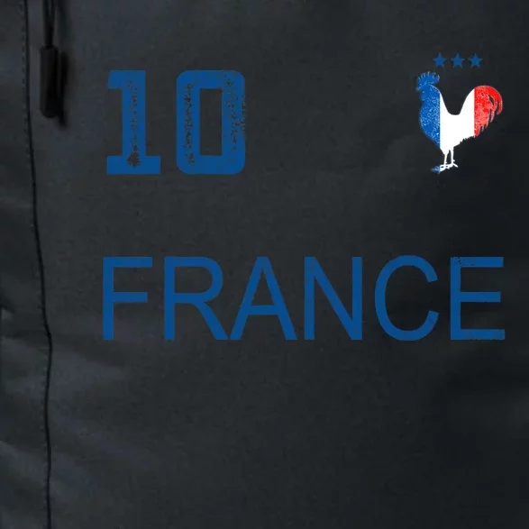 France Jersey Number Ten Soccer French Flag Futebol Fans Daily Commute Backpack