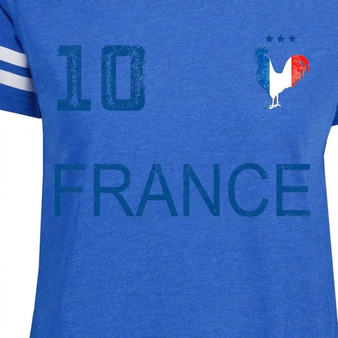 France Jersey Number Ten Soccer French Flag Futebol Fans Enza Ladies Jersey Football T-Shirt