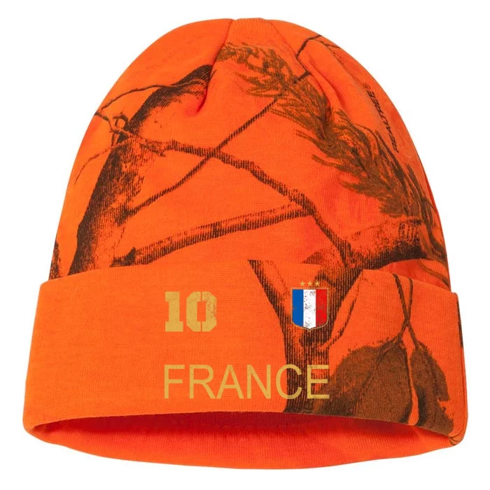 France Jersey Number Ten Soccer French Flag Futebol Fans Kati - 12in Camo Beanie