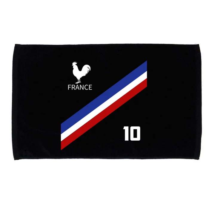 France Jersey Number Ten Soccer French Futbol Club Microfiber Hand Towel