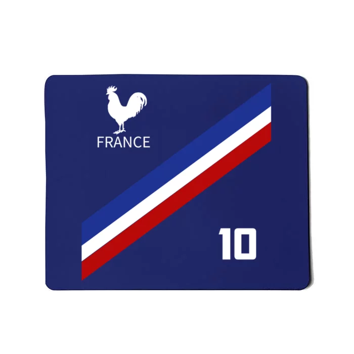 France Jersey Number Ten Soccer French Futbol Club Mousepad