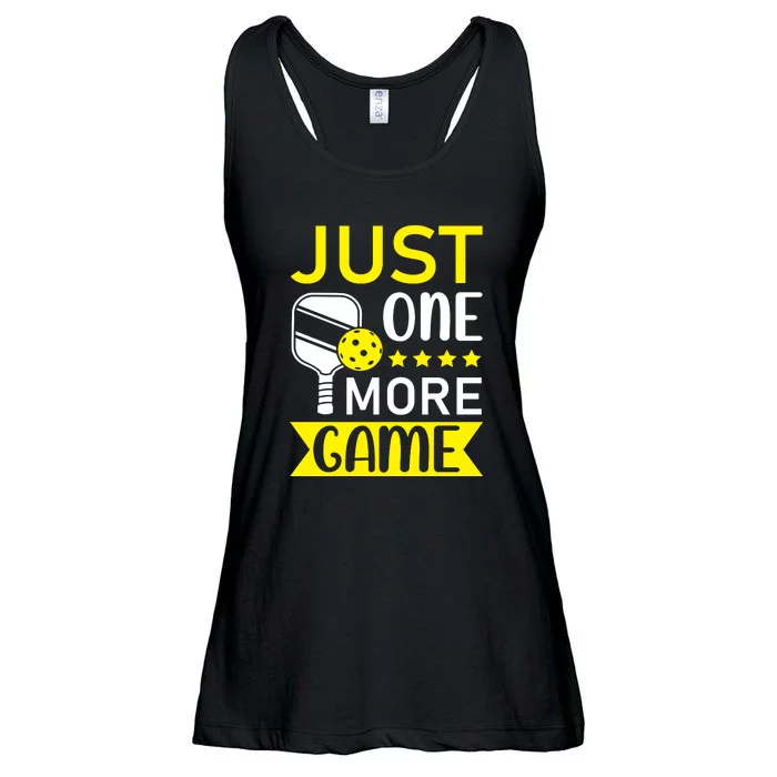 Funny Just One More Game Gift For Sport Fan Pickleball Team Ladies Essential Flowy Tank