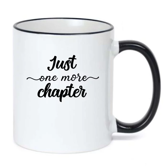 Funny Just One More Chapter Book Booklover Bookworm Nerd Cool Gift Black Color Changing Mug