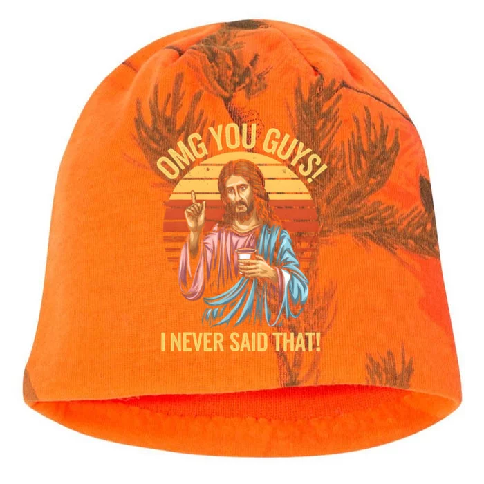 Funny Jesus Omg You Guys I Never Said That Kati - Camo Knit Beanie