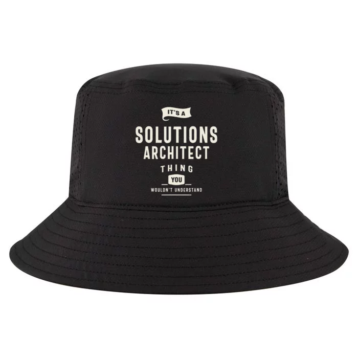 Funny Job Occupation Solutions Architect Cool Comfort Performance Bucket Hat