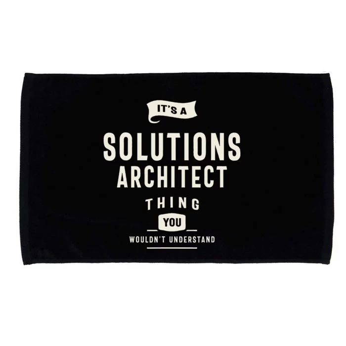 Funny Job Occupation Solutions Architect Microfiber Hand Towel