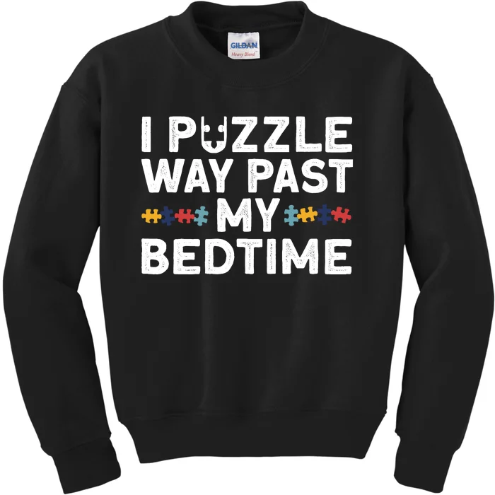 Funny Jigsaw Puzzle For Puzzle Piece Puzzle Lovers Kids Sweatshirt