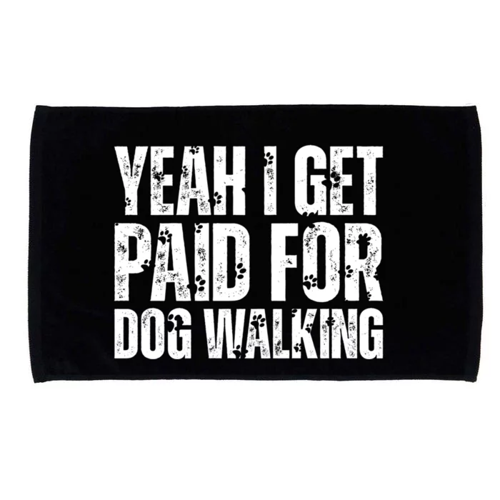 Funny Joke Pet Owner Humor Dog Walker Dog Lovers Gift Microfiber Hand Towel