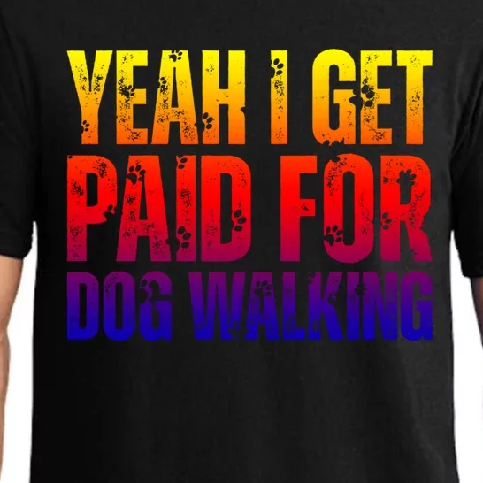 Funny Joke Pet Owner Humor Dog Walker Dog Lovers Meaningful Gift Pajama Set