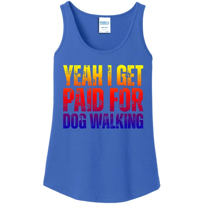 Funny Joke Pet Owner Humor Dog Walker Dog Lovers Meaningful Gift Ladies Essential Tank