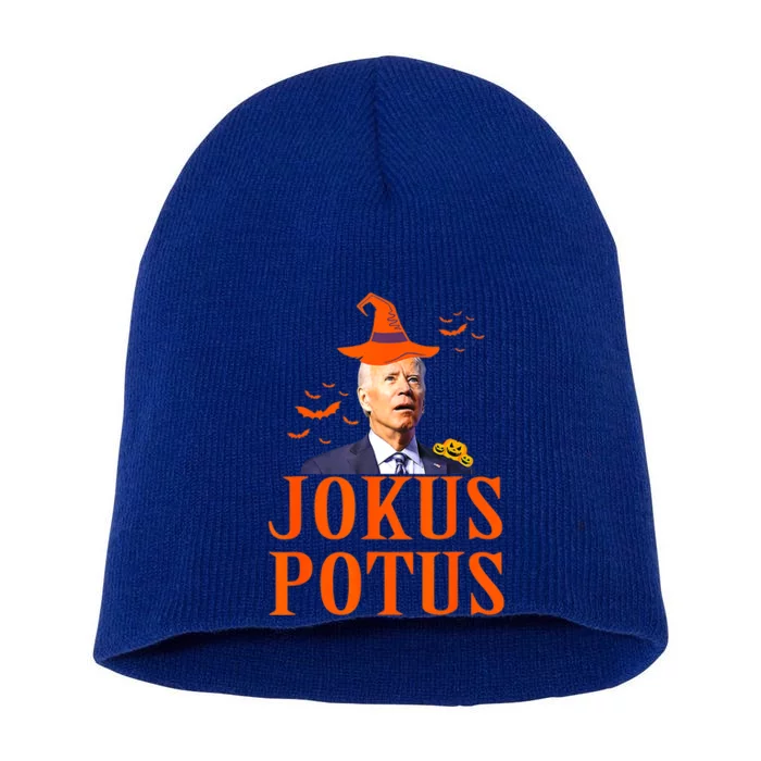 Funny Jokus Potus Halloween Biden Short Acrylic Beanie