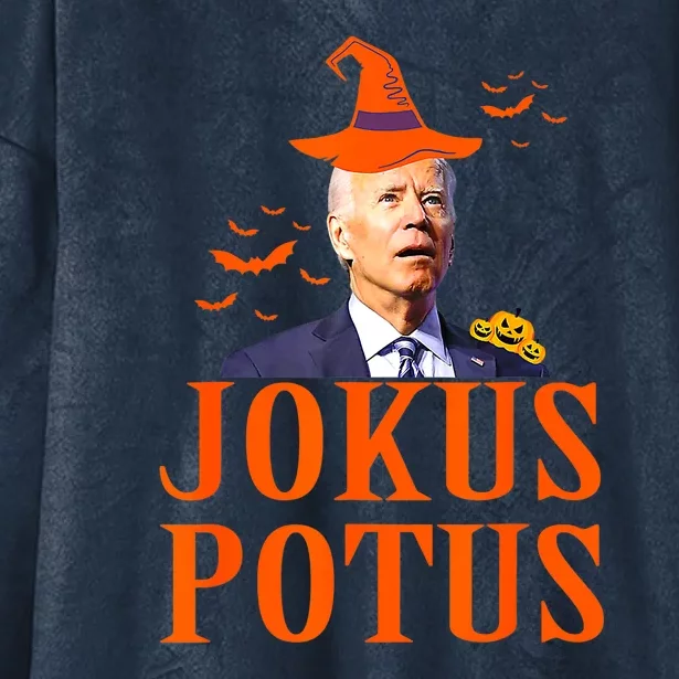 Funny Jokus Potus Halloween Biden Hooded Wearable Blanket