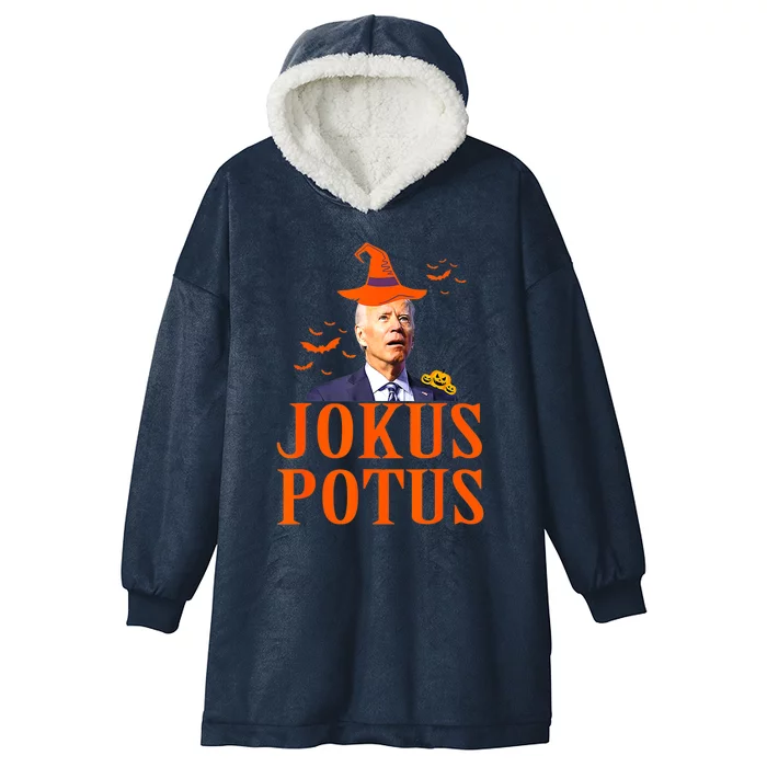 Funny Jokus Potus Halloween Biden Hooded Wearable Blanket